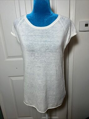 Skull Cashmere Linen Top Women’s Small